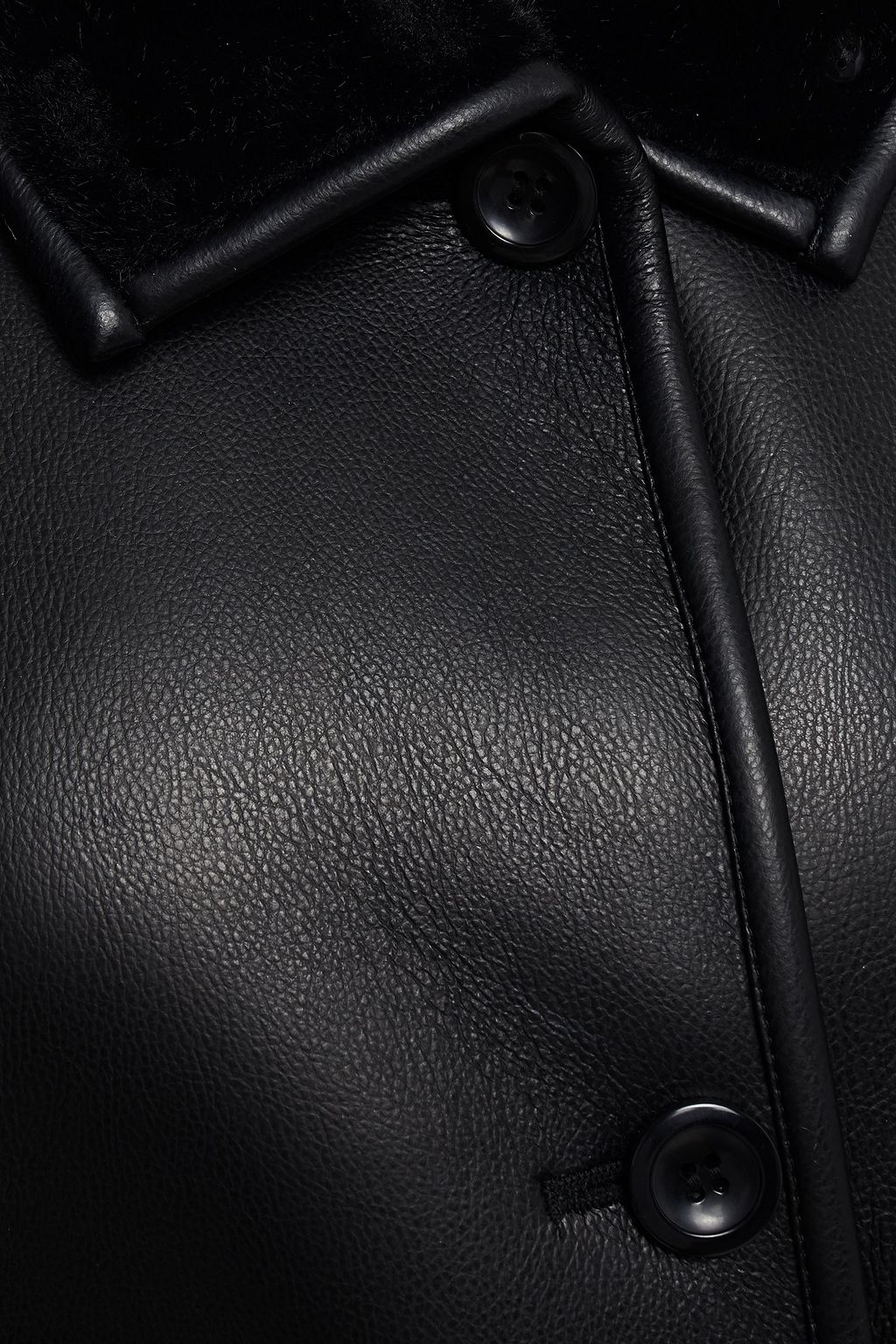 STAND STUDIO Krista belted faux leather jacket
