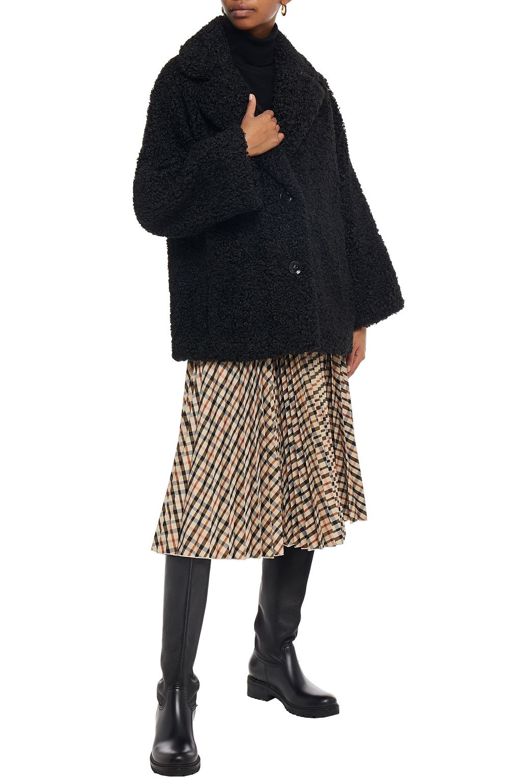 STAND STUDIO Merilyn faux shearling jacket