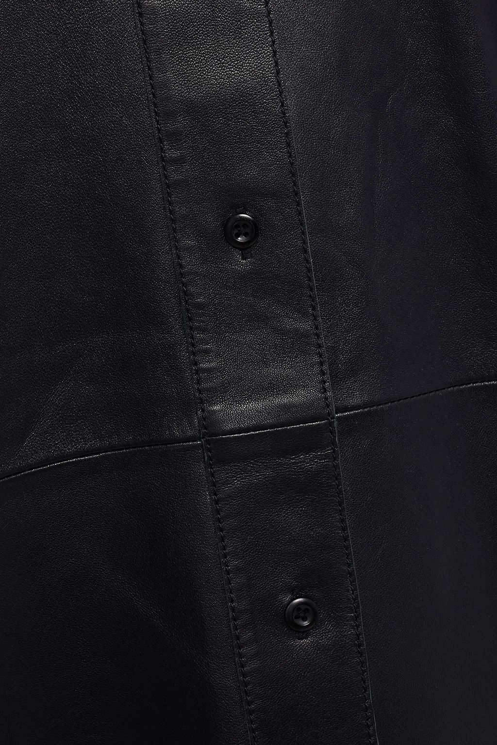 STAND STUDIO Dee oversized leather shirt