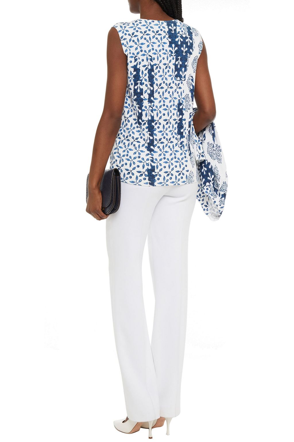 OSCAR DE LA RENTA Printed knitted top