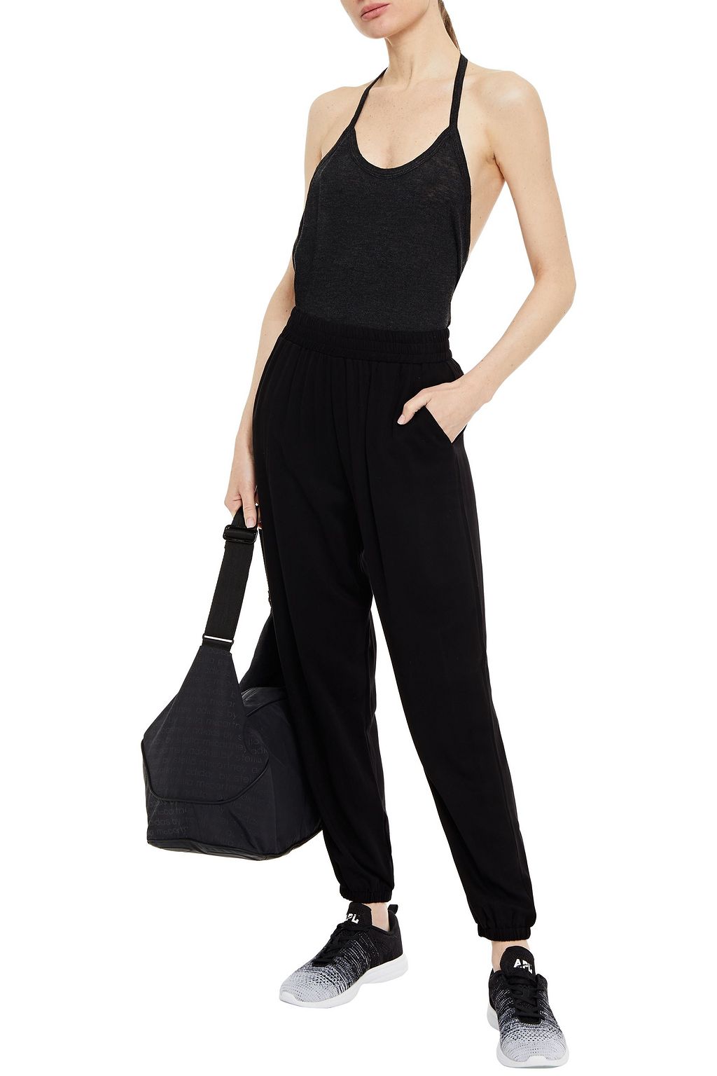 LANSTON Mélange slub jersey camisole