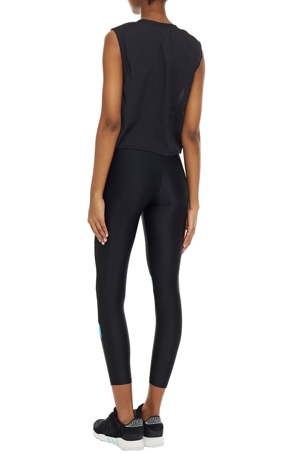 LANSTON SPORT Mesh-paneled color-block stretch leggings