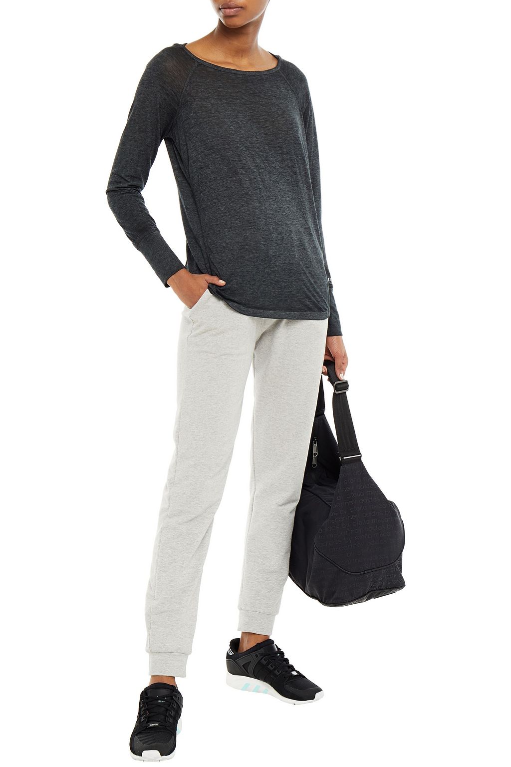 DKNY Mélange jersey top