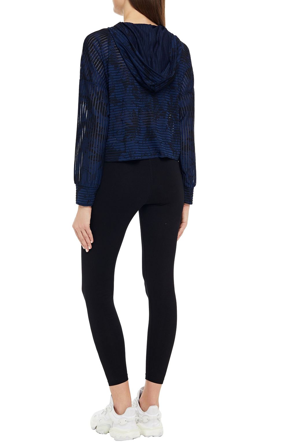 LANSTON SPORT Printed stretch-jacquard hoodie