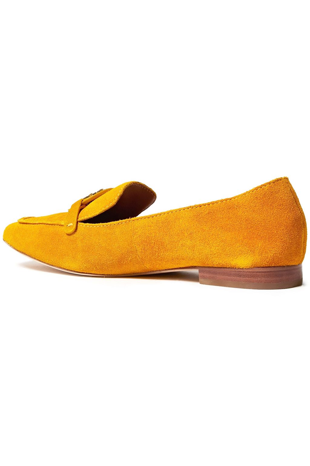 TORY BURCH Miller embellished suede loafers