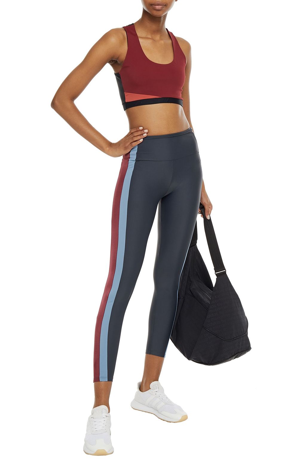 LANSTON SPORT Color-block stretch sports bra