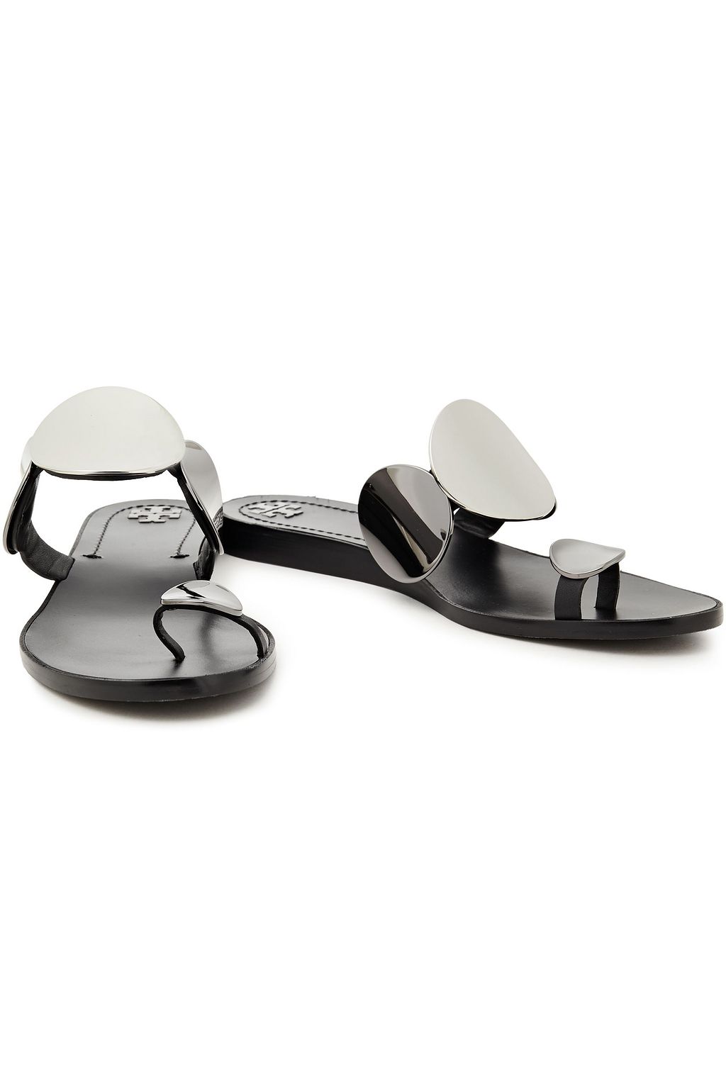 TORY BURCH Embellished leather sandals