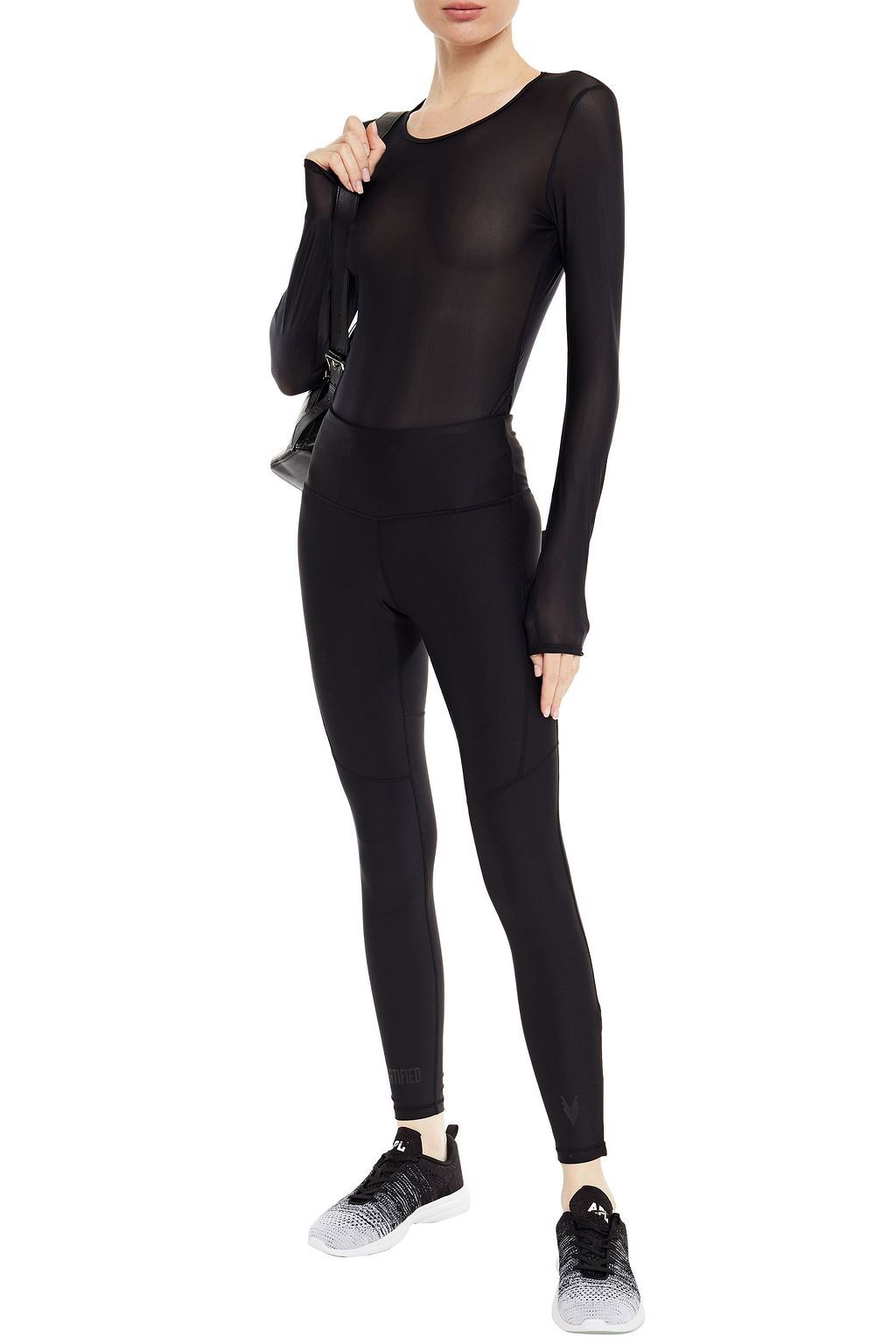 LANSTON SPORT Aiden ruched jersey top