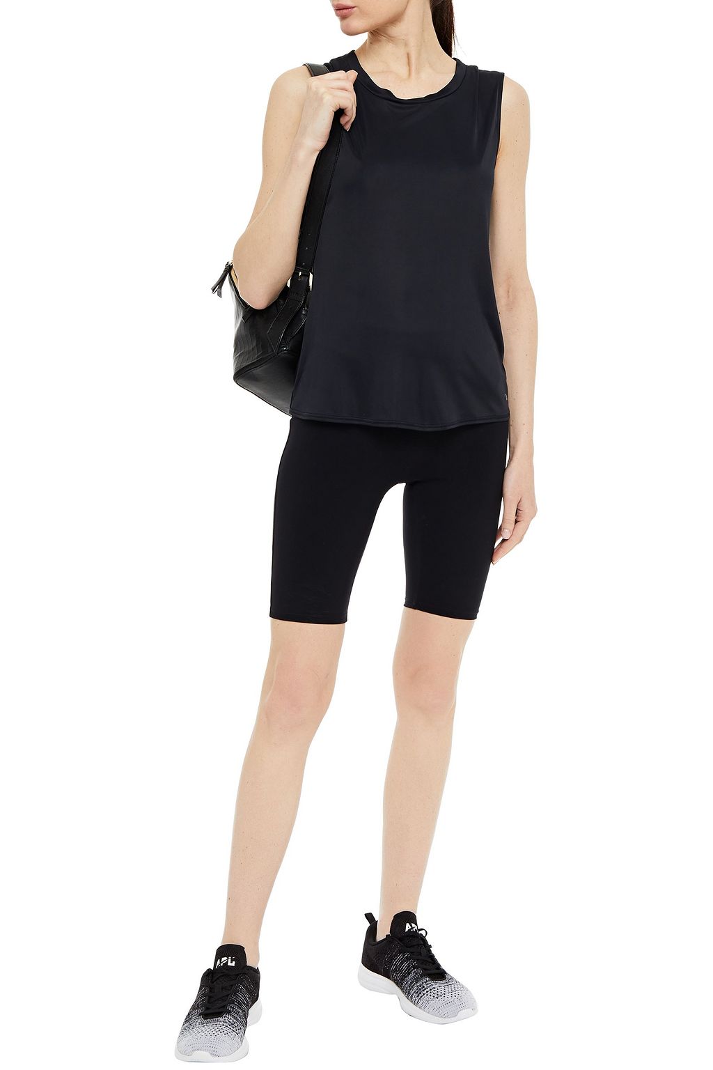 LANSTON Clive cutout stretch-jersey tank