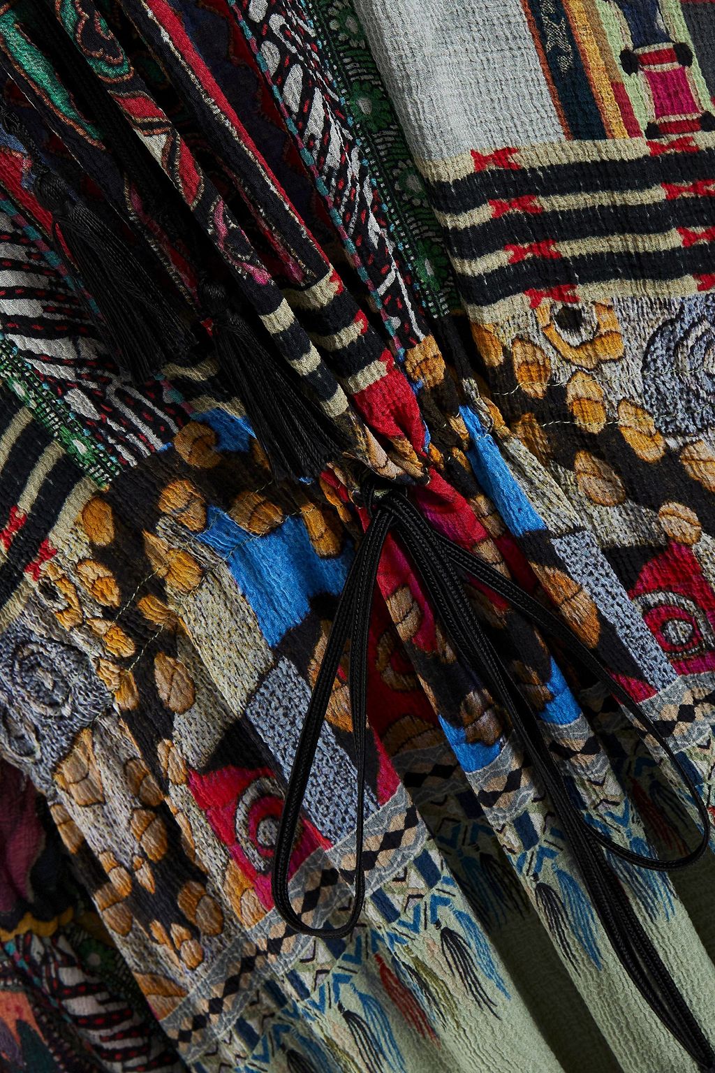 ETRO Tiered printed silk-gauze maxi dress
