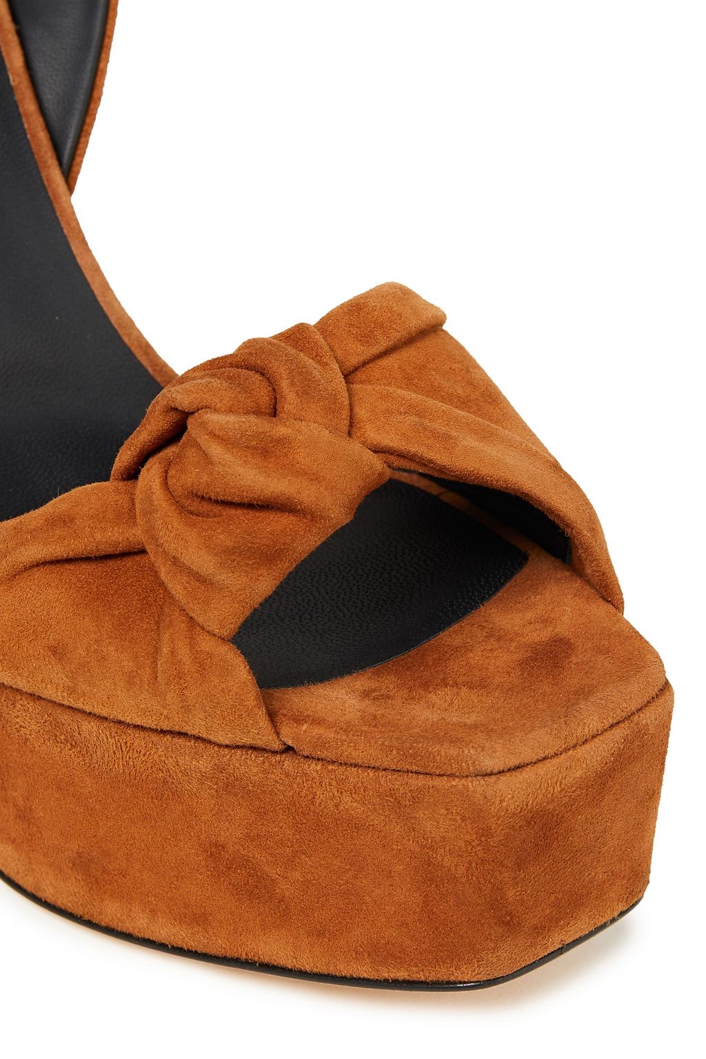 GIUSEPPE ZANOTTI Betty knotted suede platform sandals