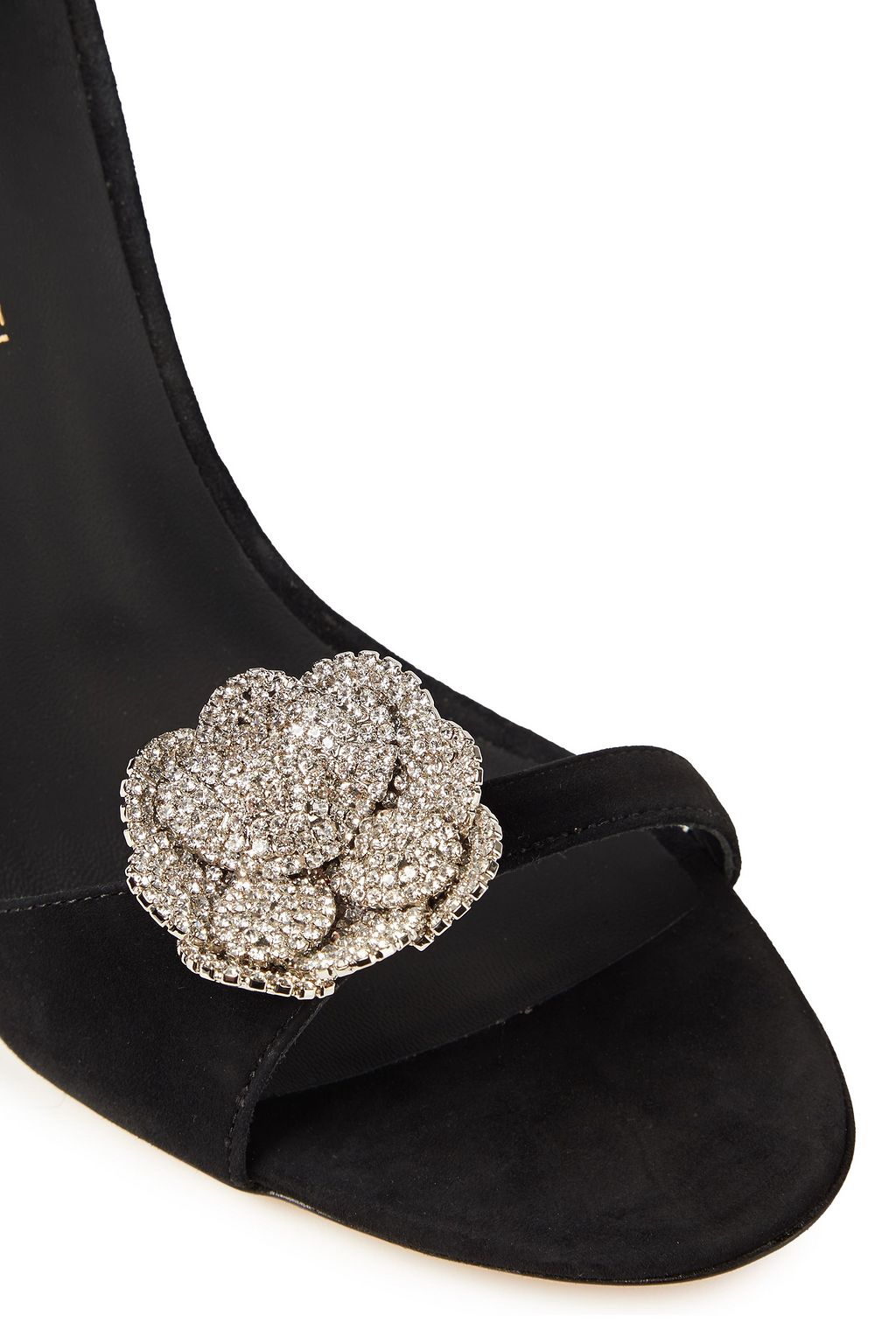 GIUSEPPE ZANOTTI Phoebe Nuit crystal-embellished suede sandals