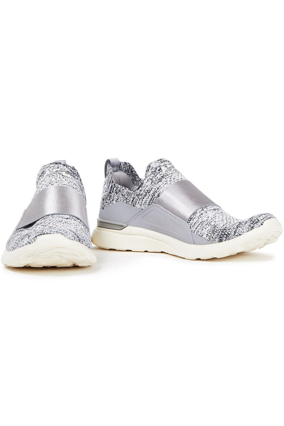Apl Athletic Propulsion Labs Bliss Mesh And Neoprene Slip-on Trainers In Stone