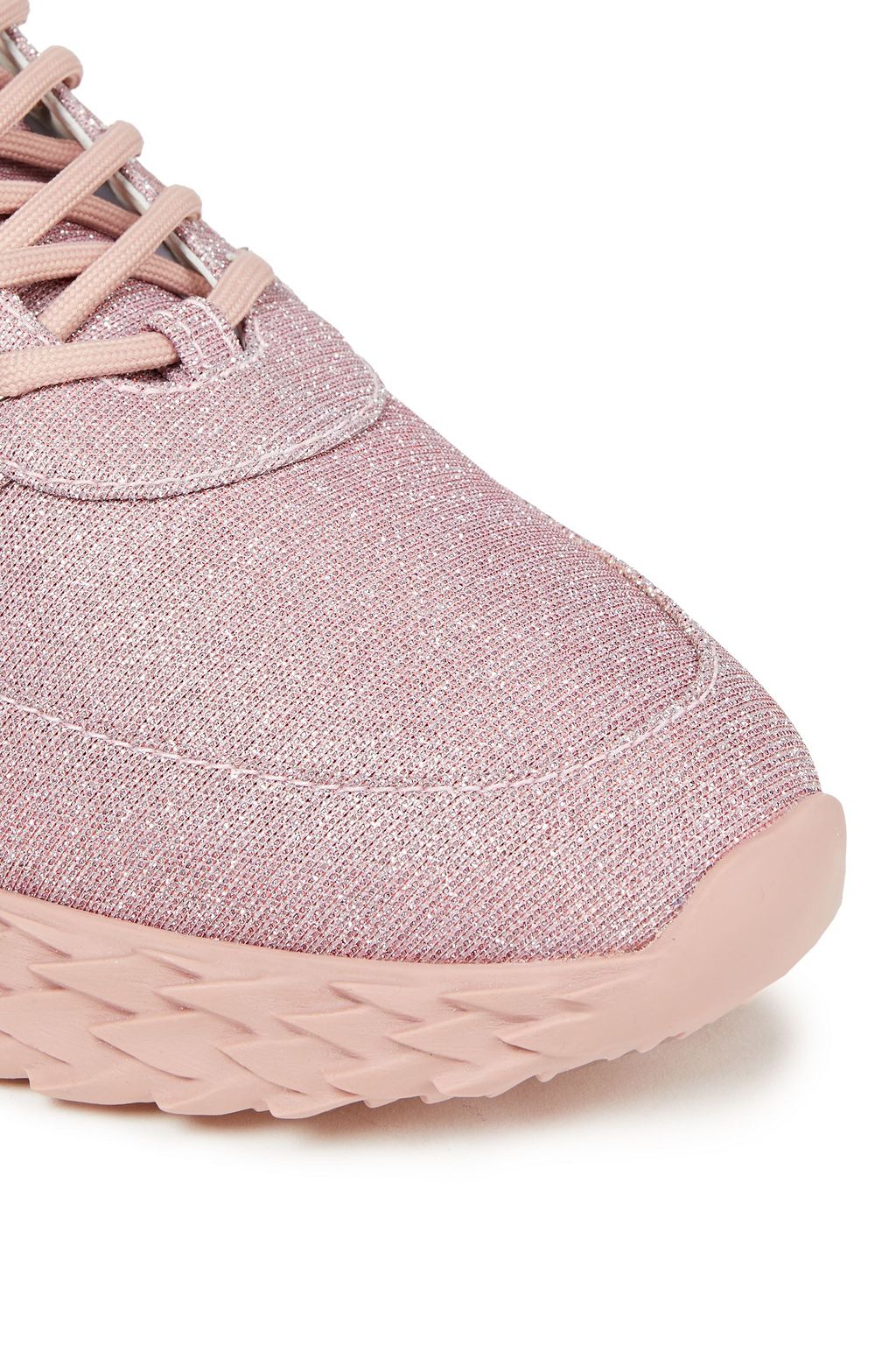 GIUSEPPE ZANOTTI Urchin metallic stretch-knit sneakers