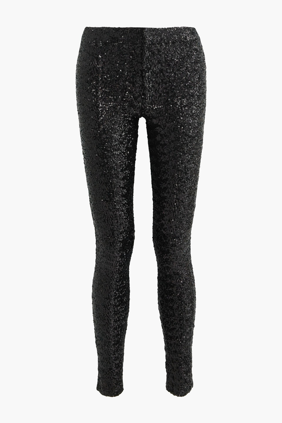 ISABEL MARANT ODIZ SEQUINED STRETCH-TULLE SKINNY PANTS