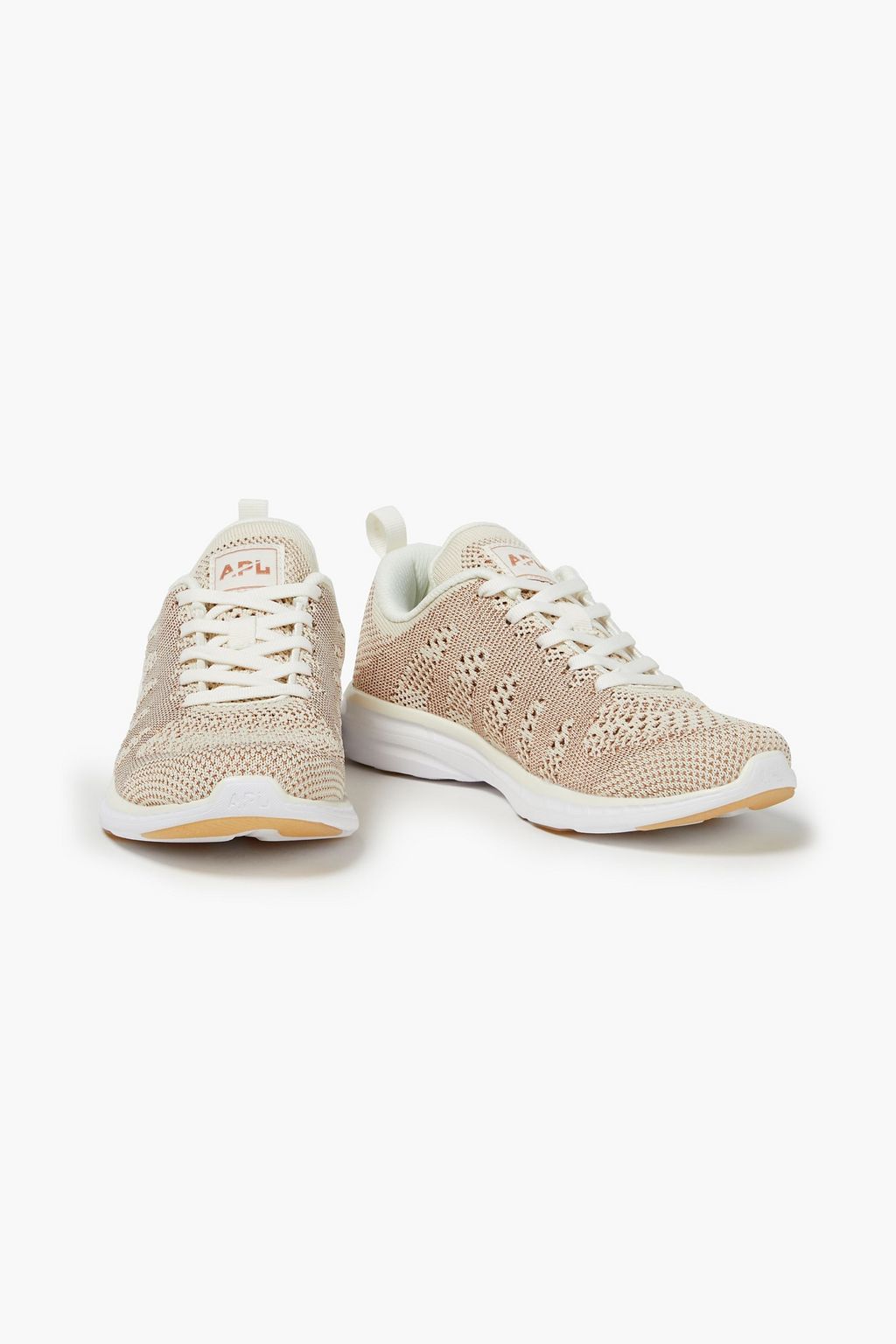 APL ATHLETIC PROPULSION LABS TechLoom Phantom metallic 3D mesh and neoprene sneakers