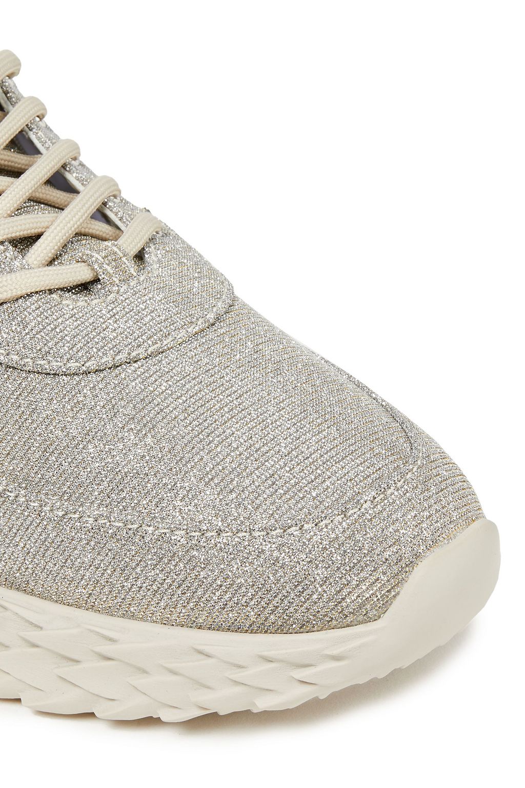GIUSEPPE ZANOTTI Urchin Sneakers aus Stretch-Strick mit Metallic-Effekt
