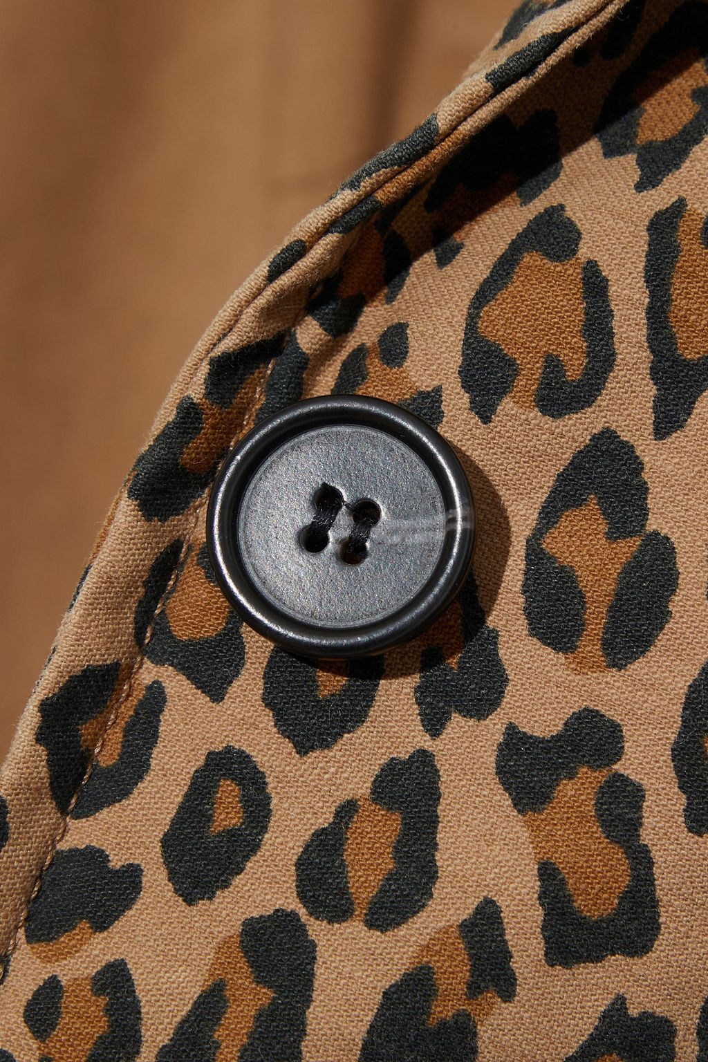NILI LOTAN Addison leopard-print cotton-canvas blazer