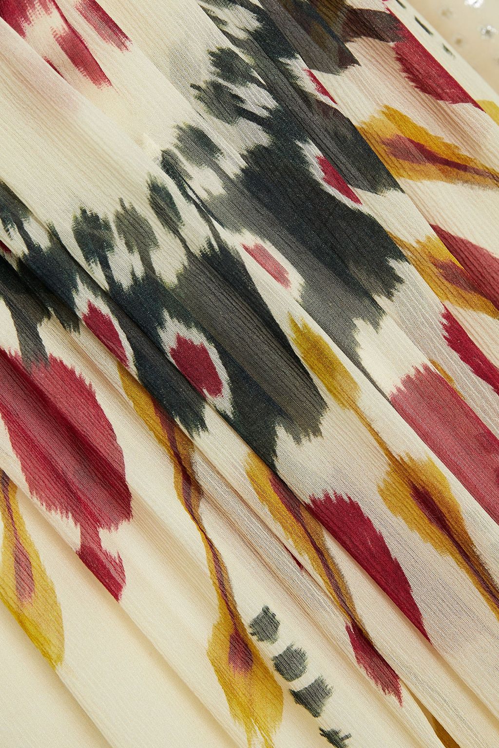 ETRO Fil coupé crepe de chine-paneled printed silk-georgette maxi dress