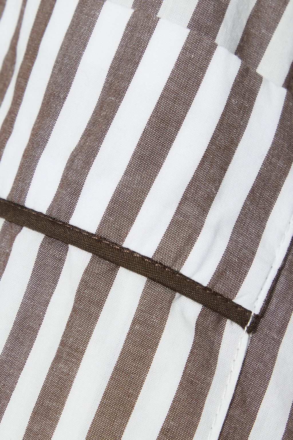 NILI LOTAN Lauren striped cotton-broadcloth shirt