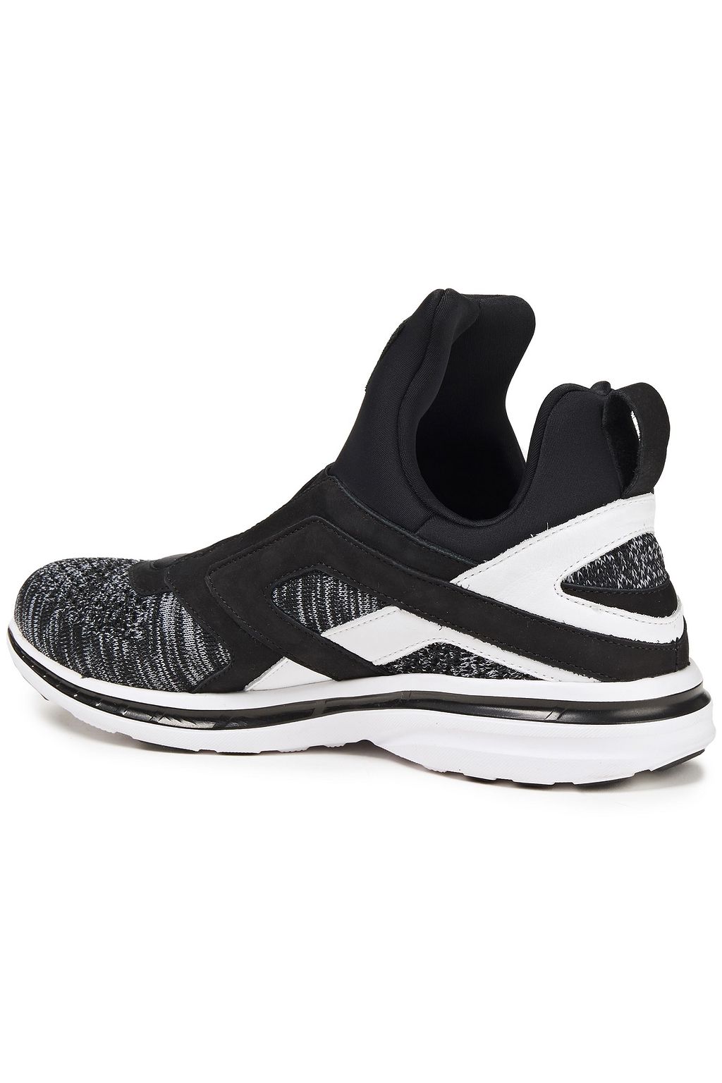 APL ATHLETIC PROPULSION LABS Suede-trimmed mélange mesh and neoprene sneakers