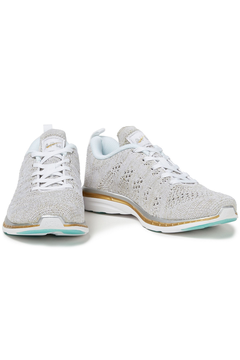 Apl Athletic Propulsion Labs Techloom Pro Mesh Trainers In Gold
