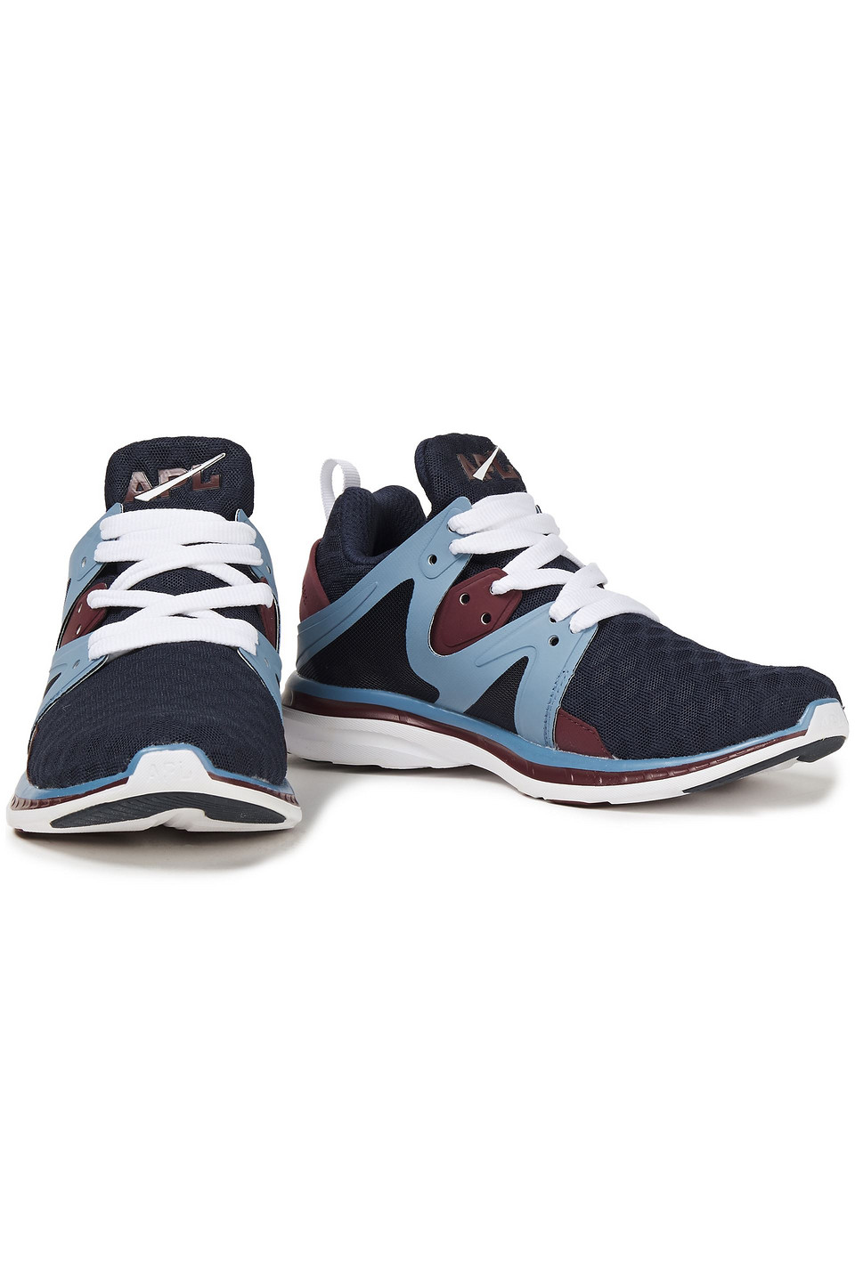 Apl Athletic Propulsion Labs Ascend Mesh And Rubber Trainers In Navy