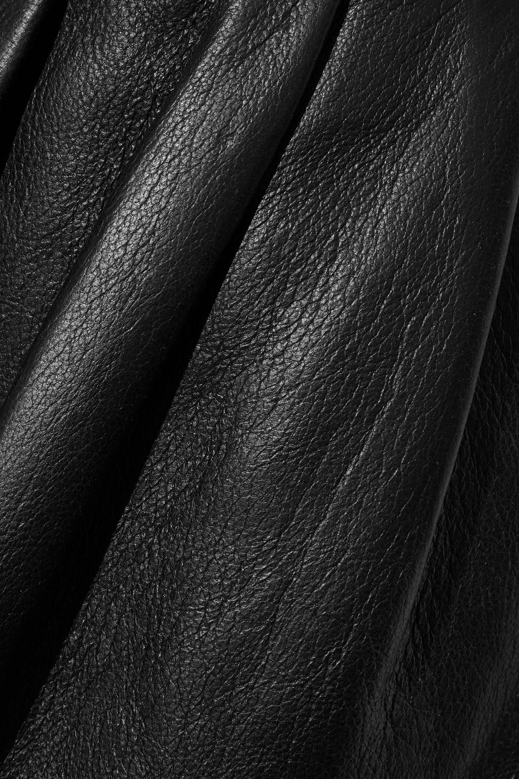 NILI LOTAN Montana leather tapered pants