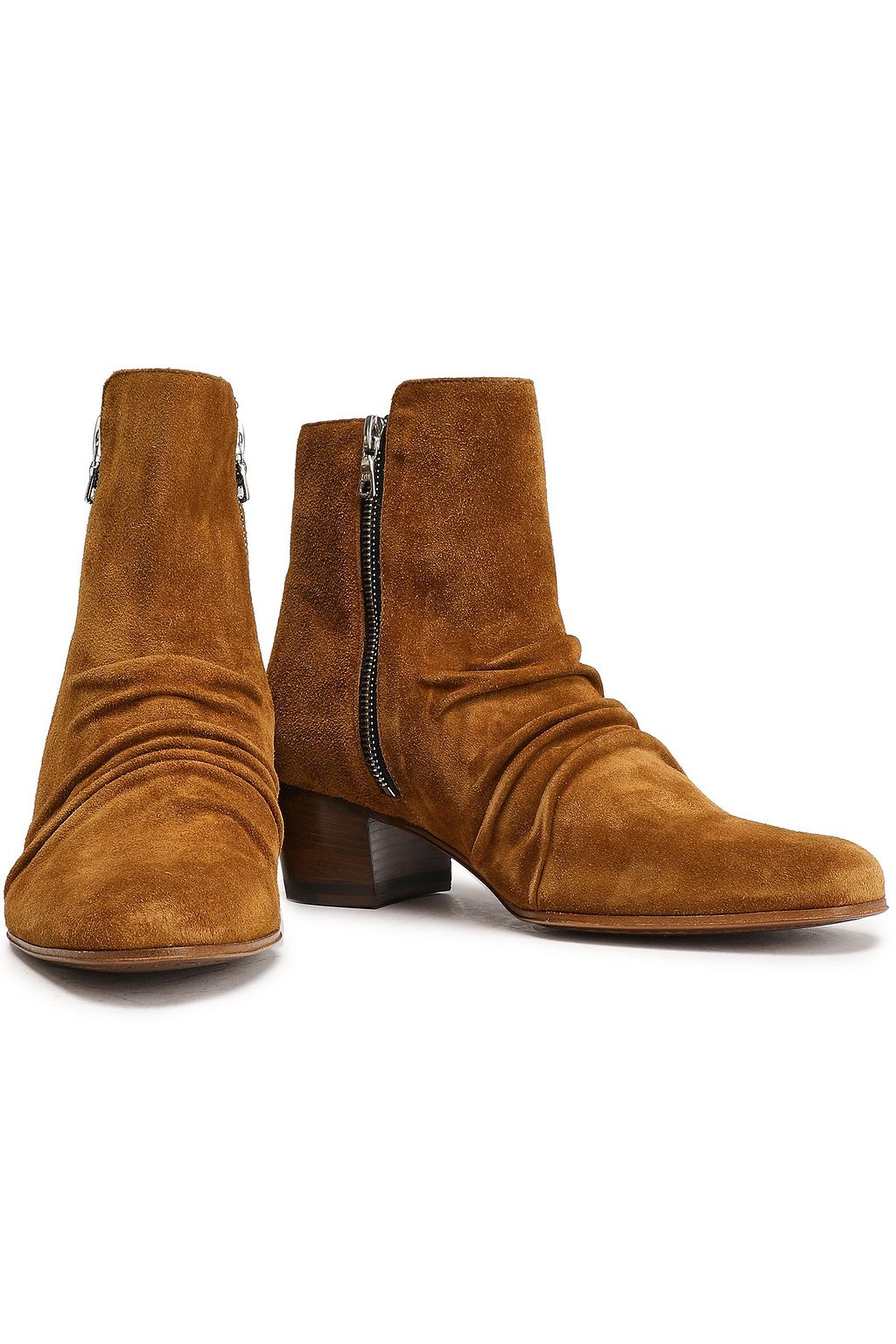 AMIRI Gathered suede ankle boots