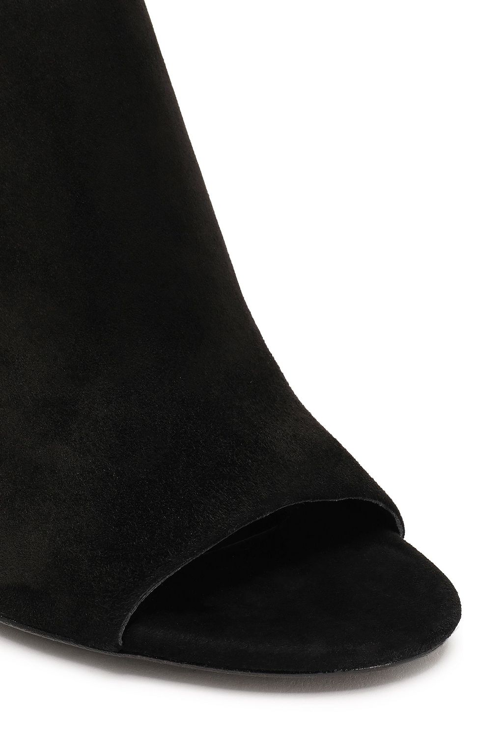 ALEXANDER WANG Cutout metallic-trimmed suede sandals