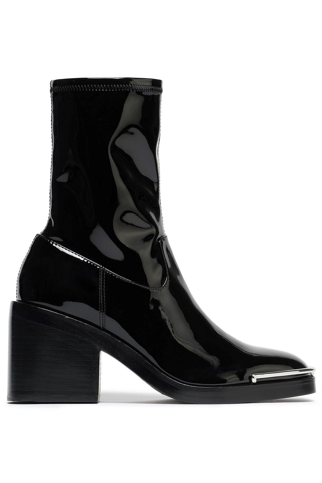 vinyl ankle boots