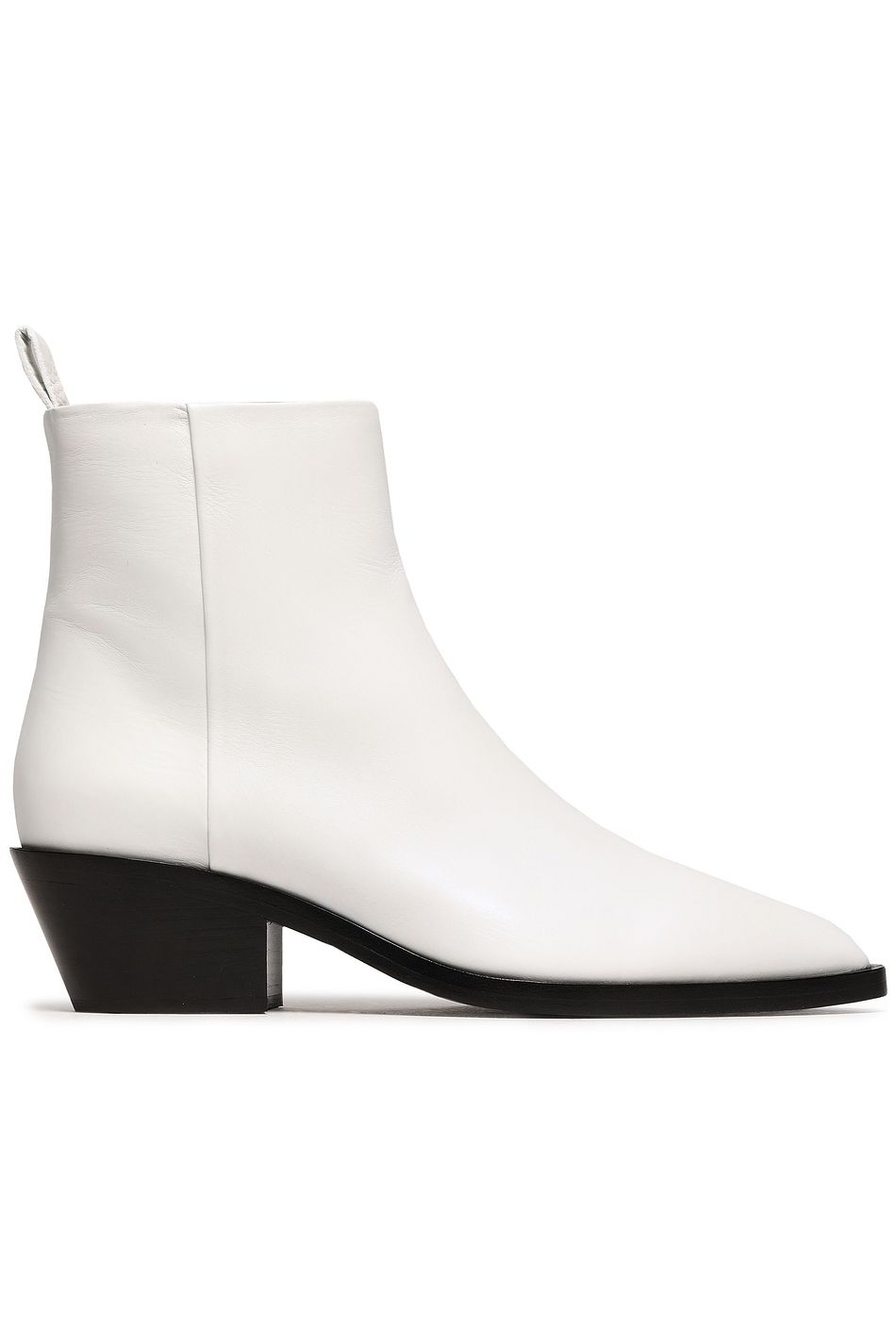 white leather chelsea boots