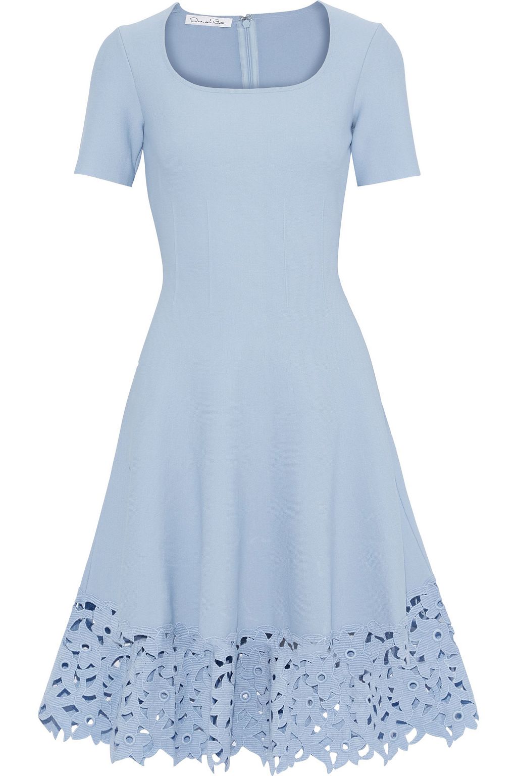 oscar de la renta light blue dress