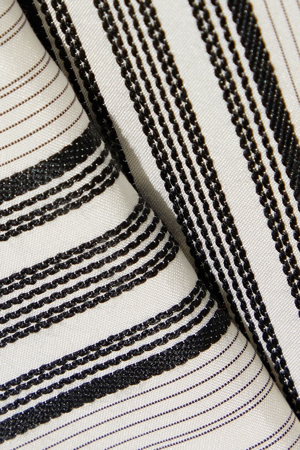 JIL SANDER Striped silk-poplin shirt dress