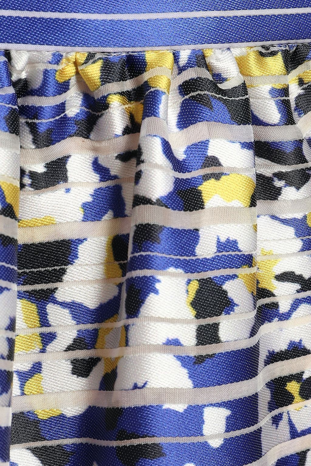 MARY KATRANTZOU Carmen gathered burnout jacquard maxi skirt