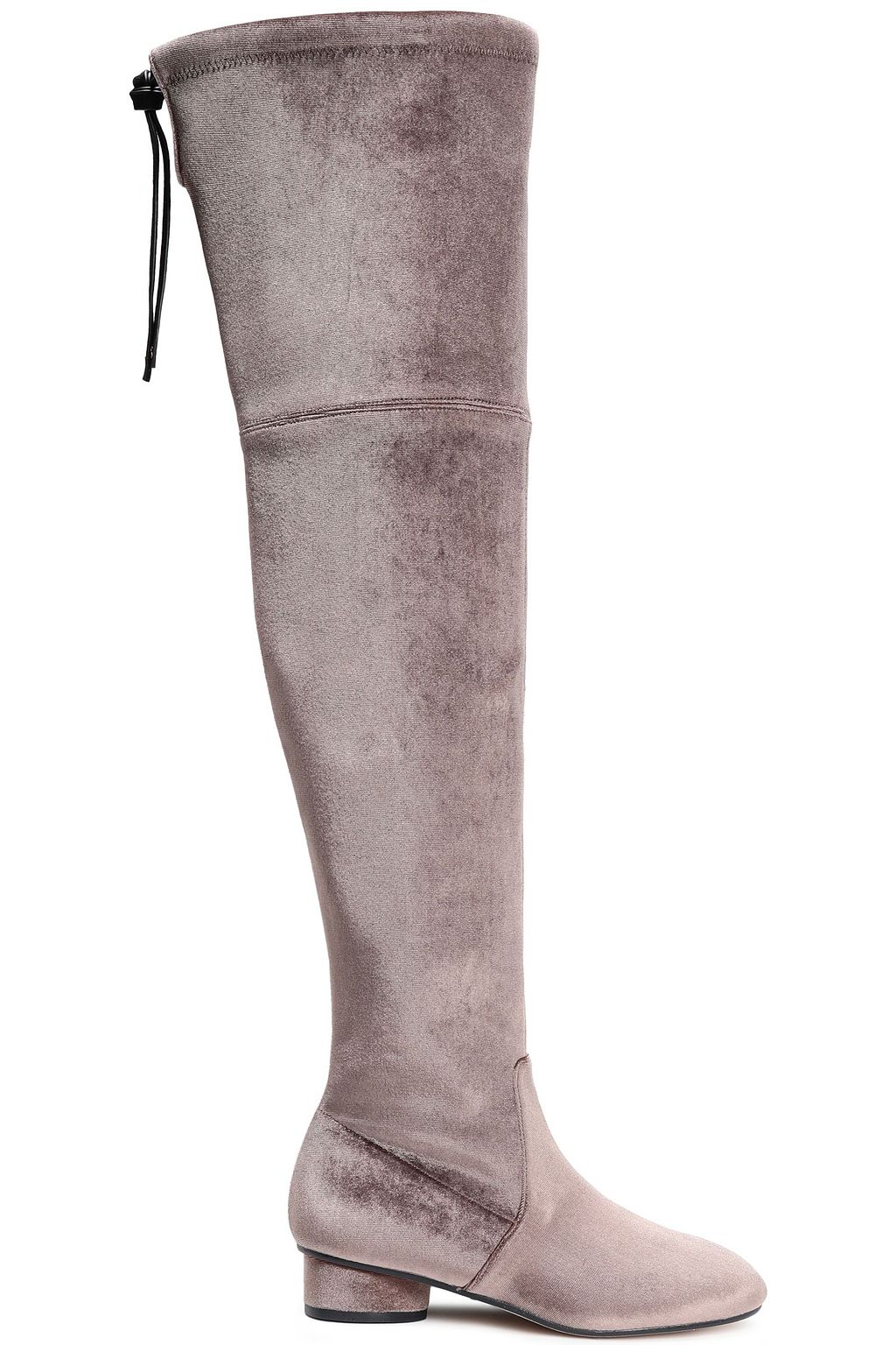 velvet knee boots