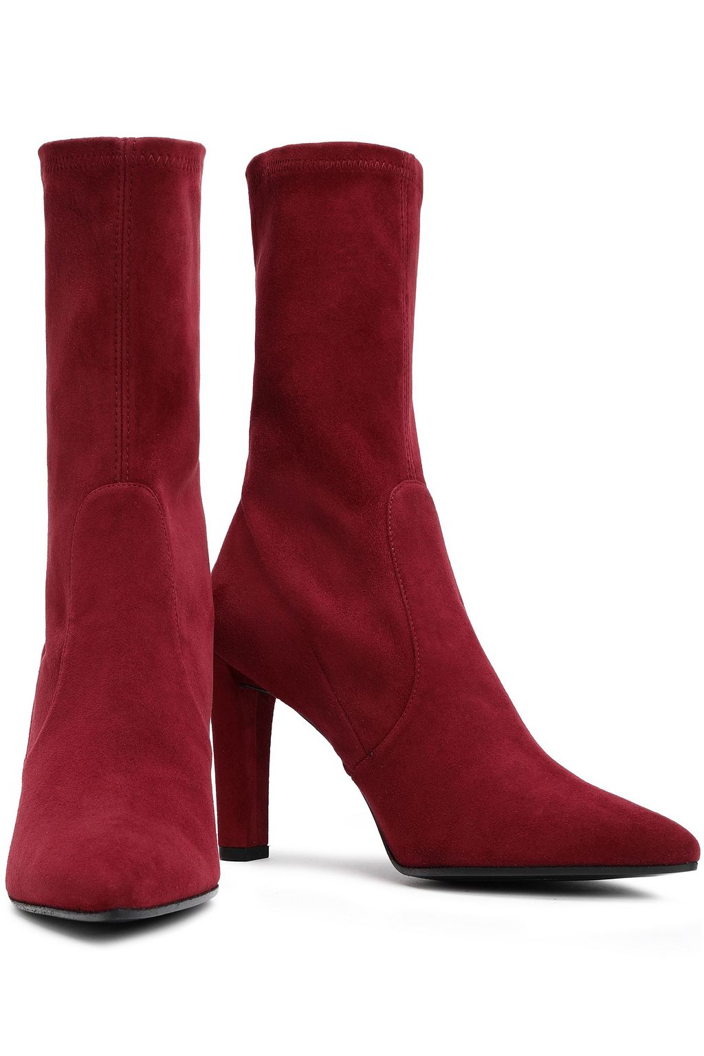 Crimson Stretchsuede sock boots Sale up to 70 off THE STUART WEITZMAN THE