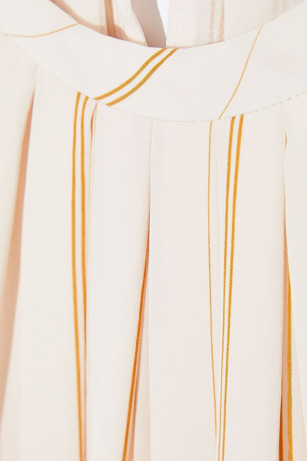 JOIE Tyanna gathered striped voile top