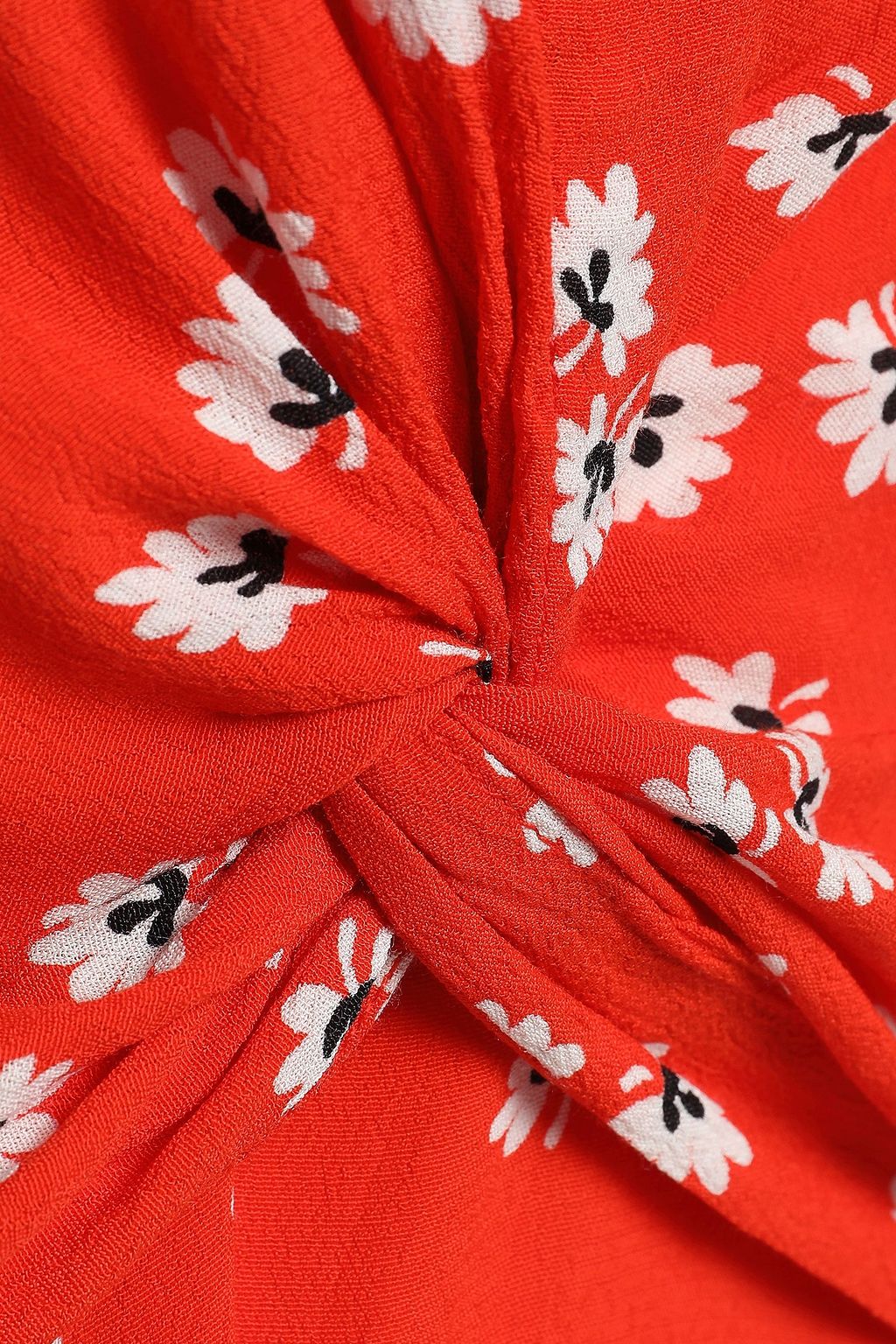 silvery crepe twist dress