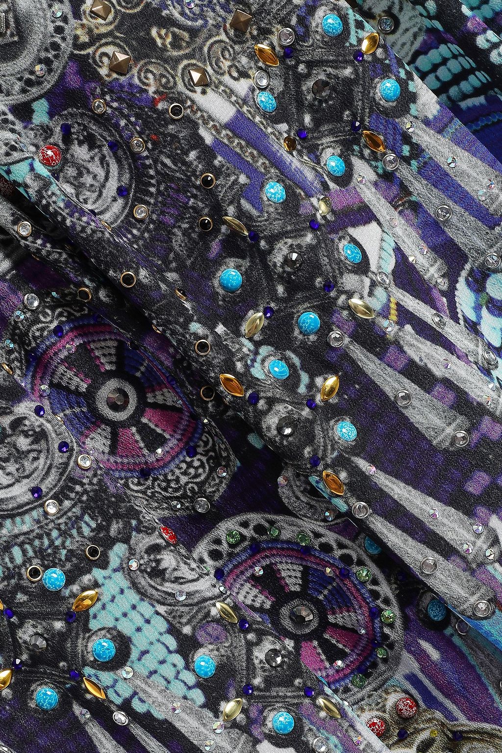 CAMILLA Ritual Rhapsody embellished printed silk crepe de chine maxi dress