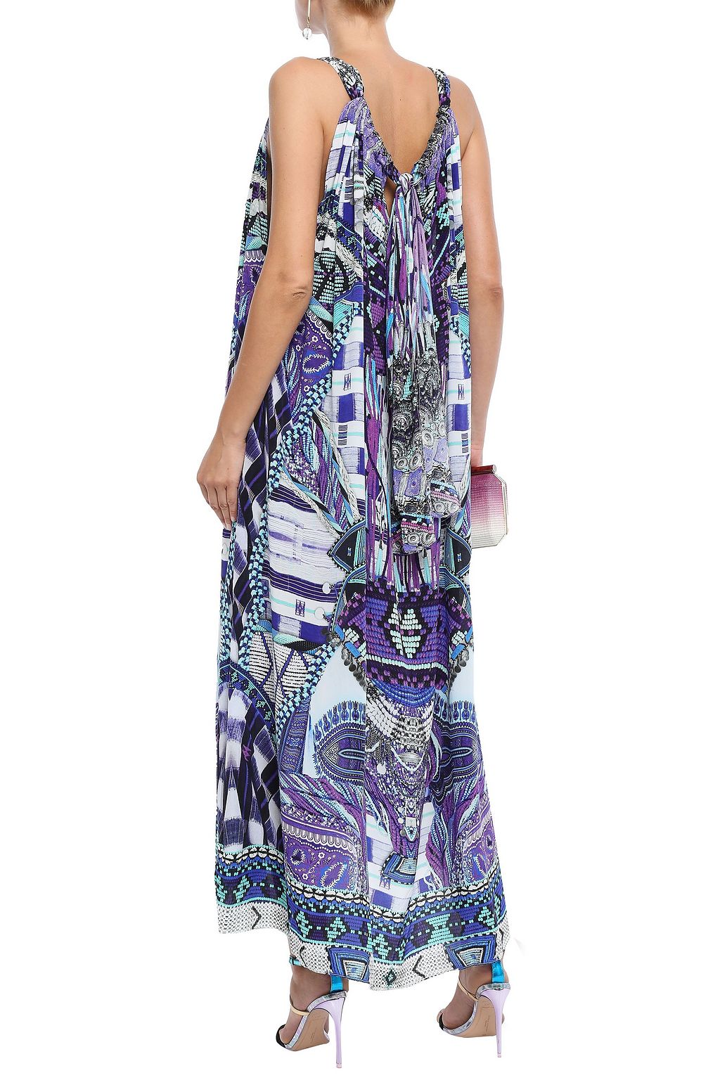CAMILLA Ritual Rhapsody embellished printed silk crepe de chine maxi dress
