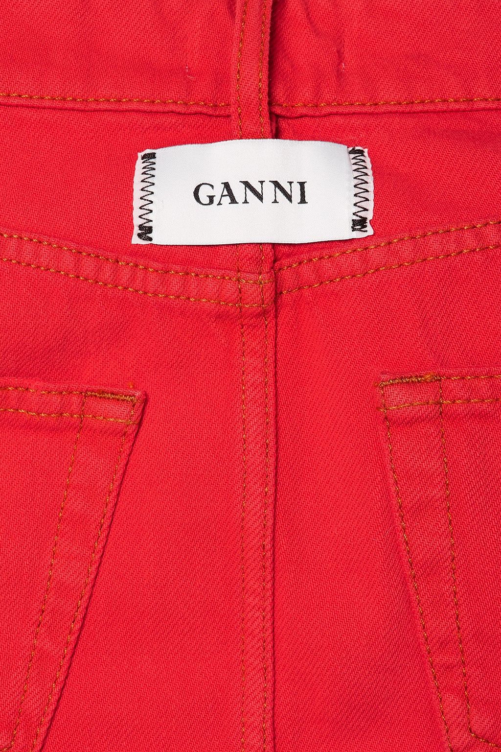 GANNI Denim mini skirt