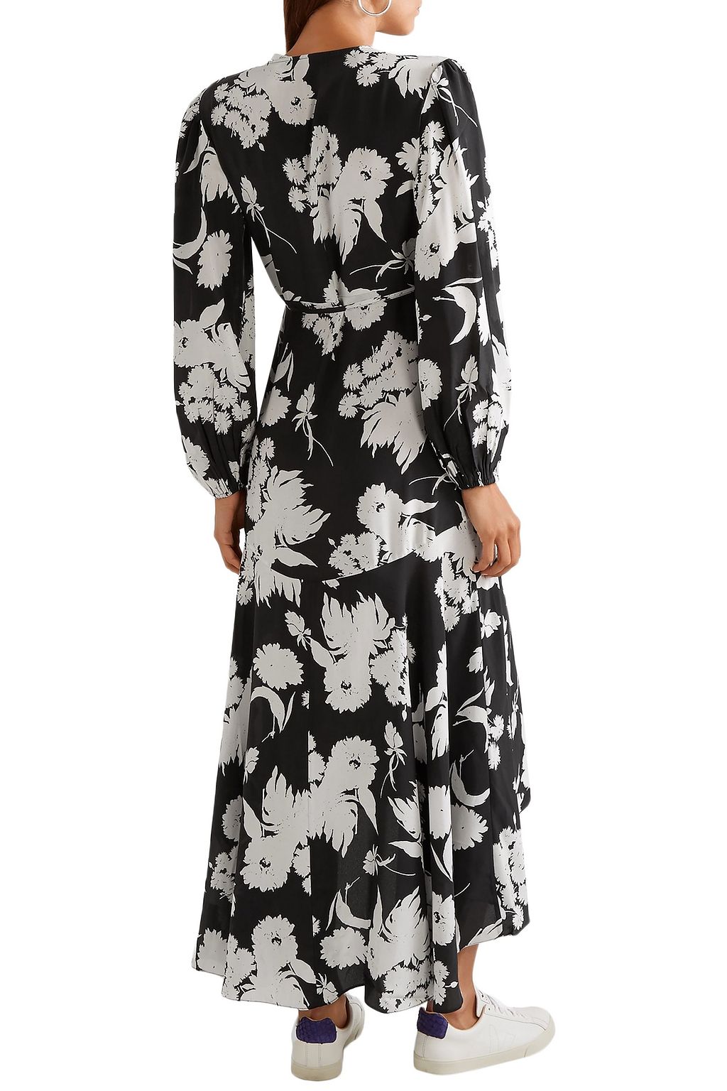GANNI Kochhar floral-print silk crepe de chine maxi wrap dress