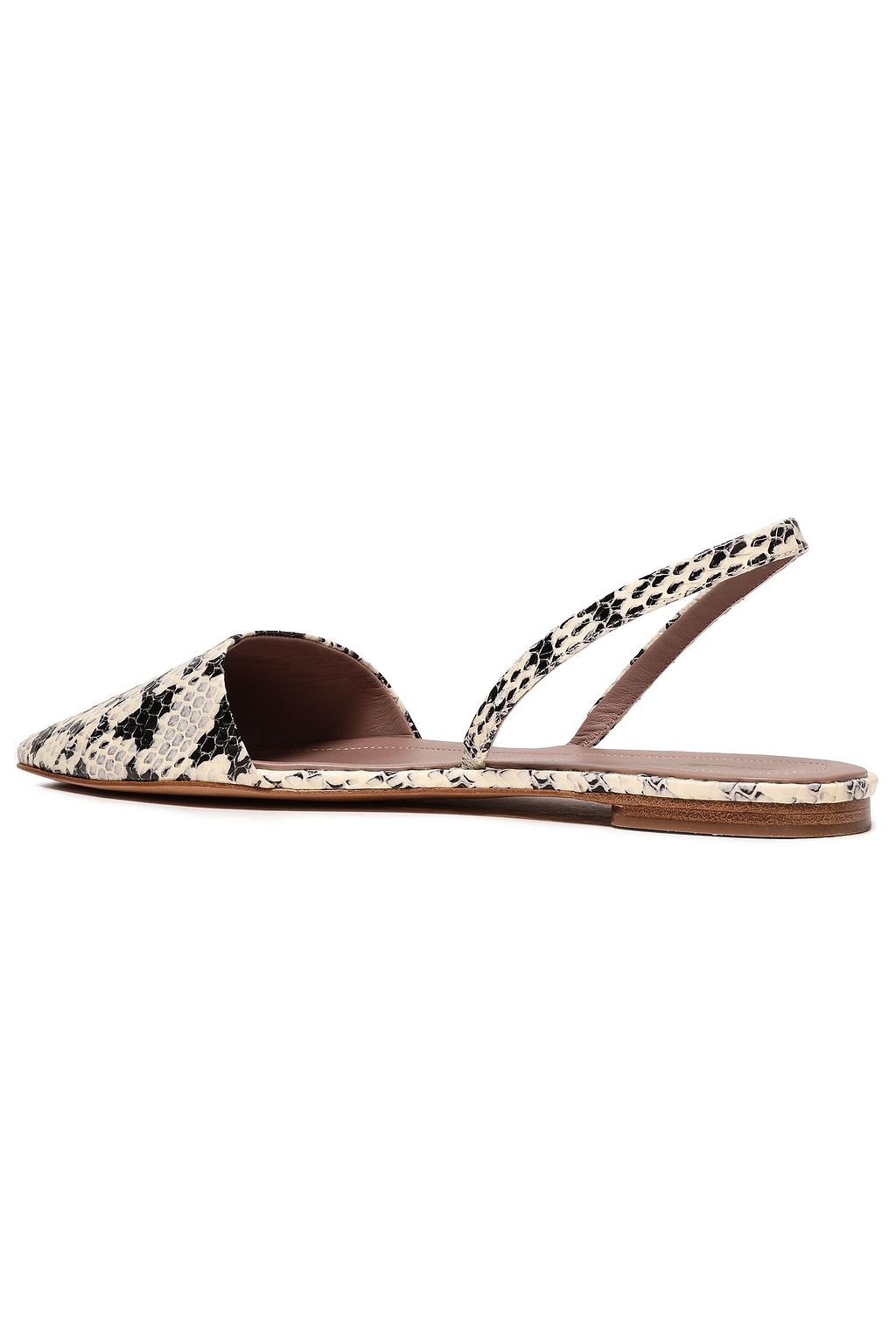 DIANE VON FURSTENBERG Koko 5 elaphe slingback point-toe flats