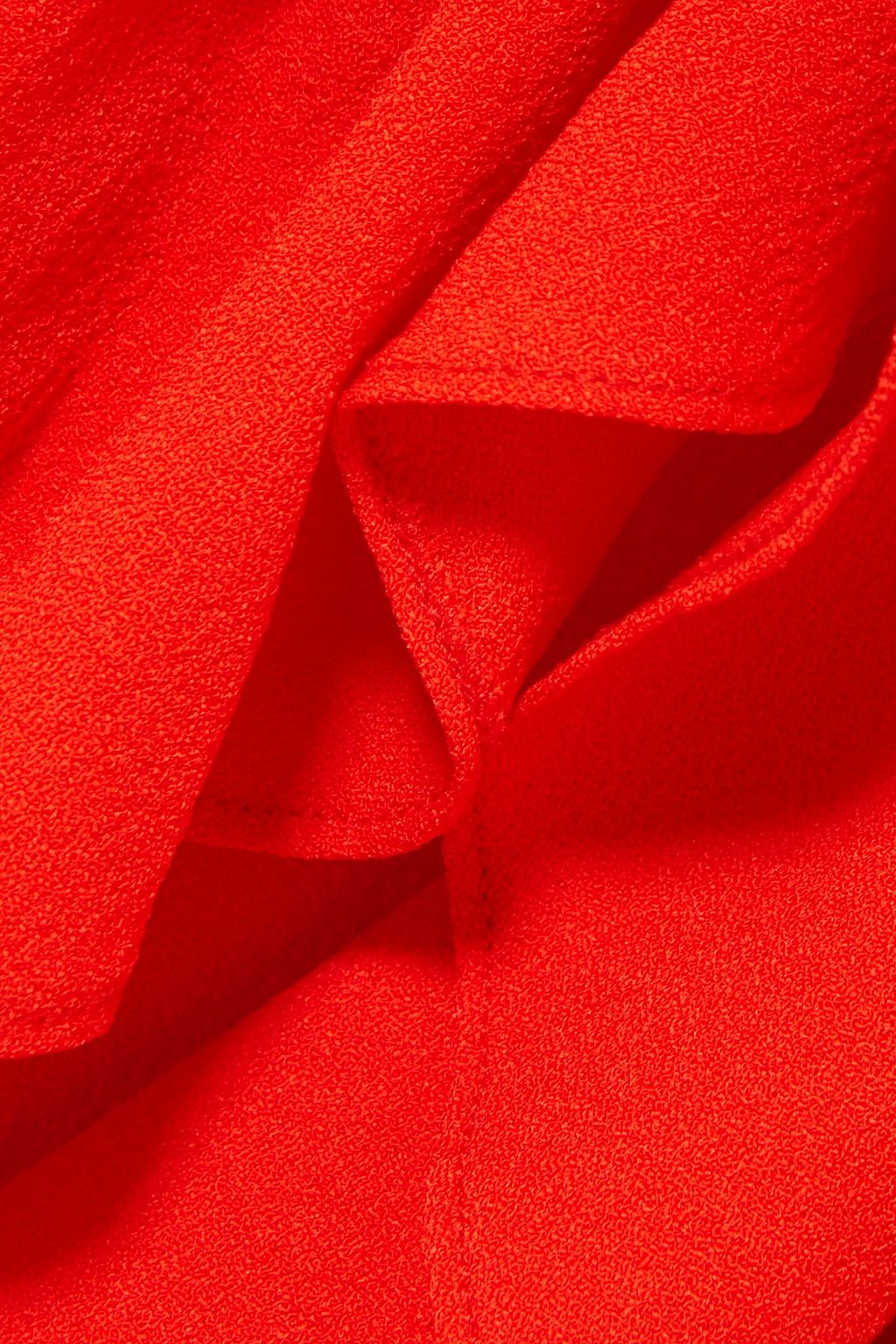 GANNI Clark bow-detailed ruffled crepe maxi dress