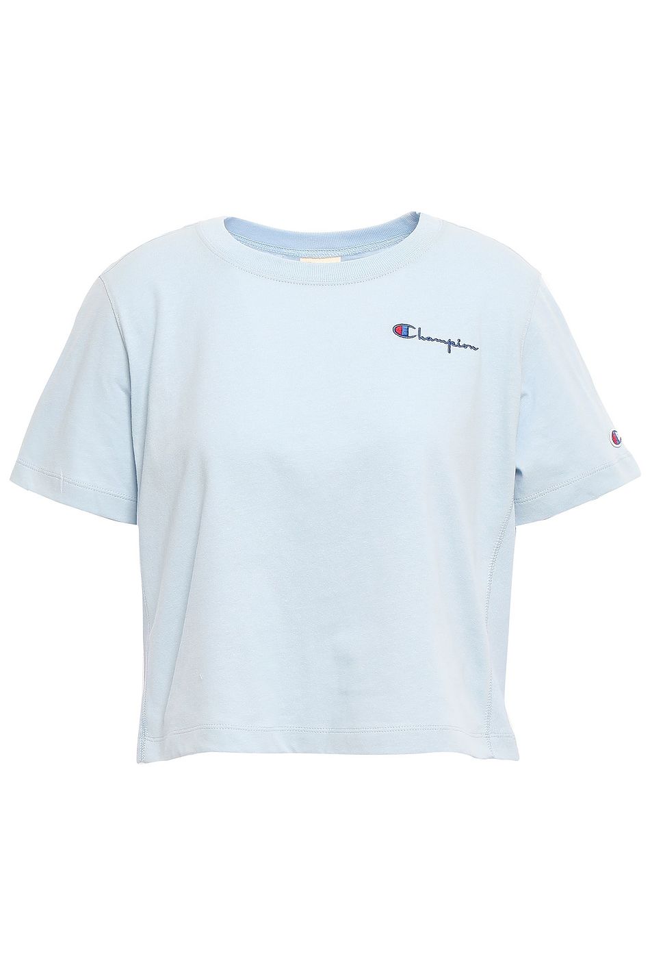 sky blue champion shirt