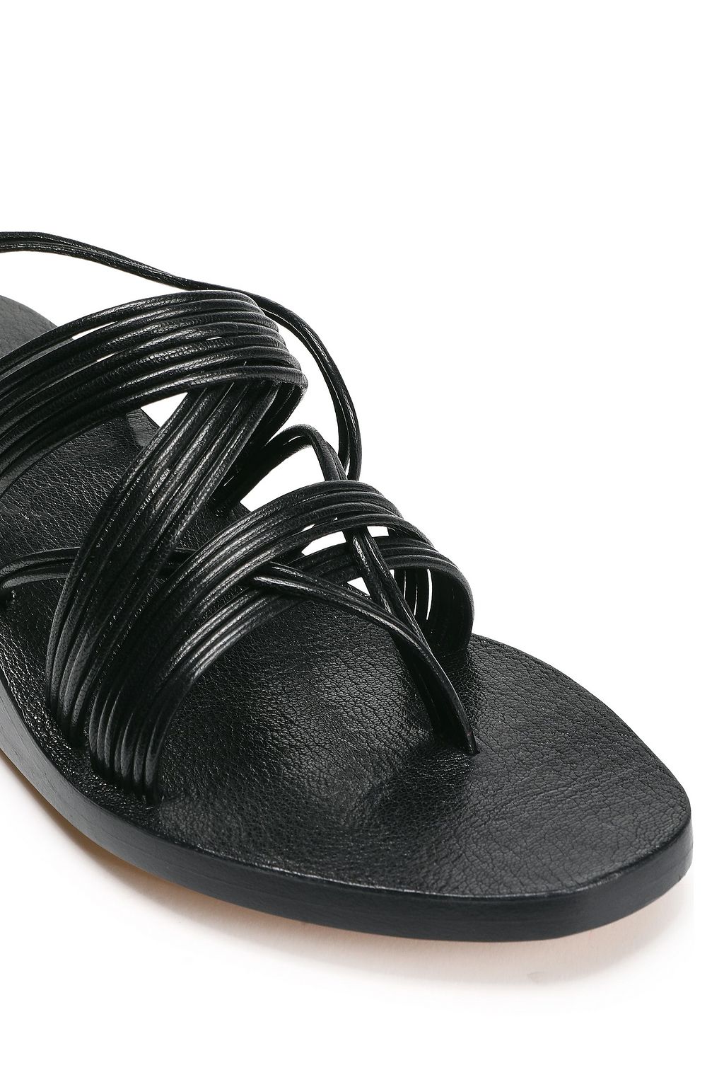 RICK OWENS Leather wedge sandals