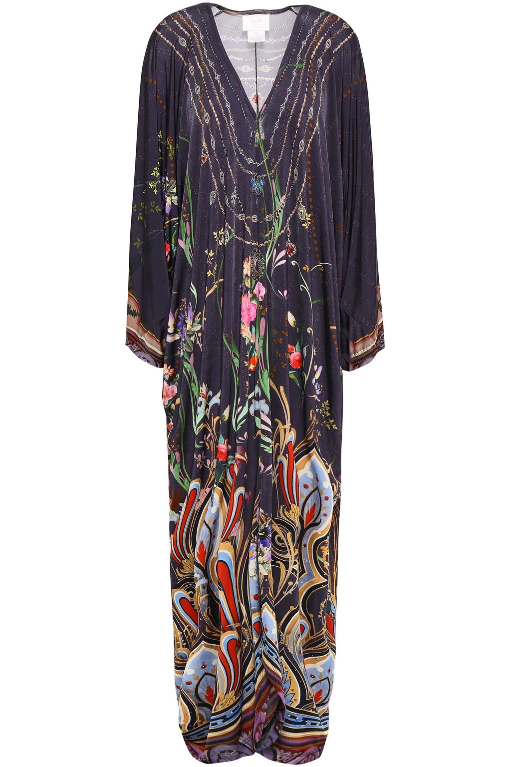stretch jersey maxi dress