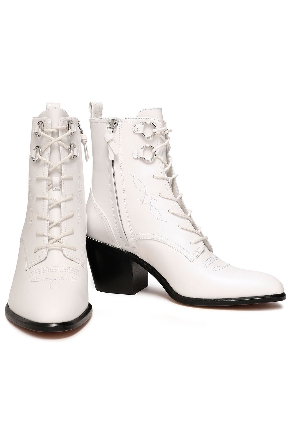 diane von furstenberg white boots