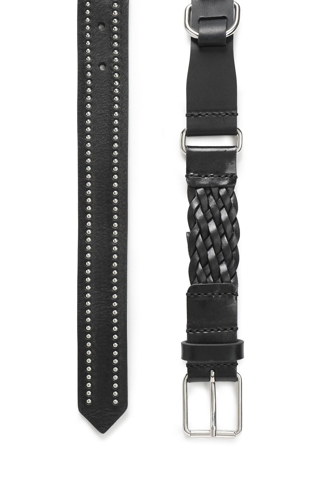 IRO Studded braided leather belt